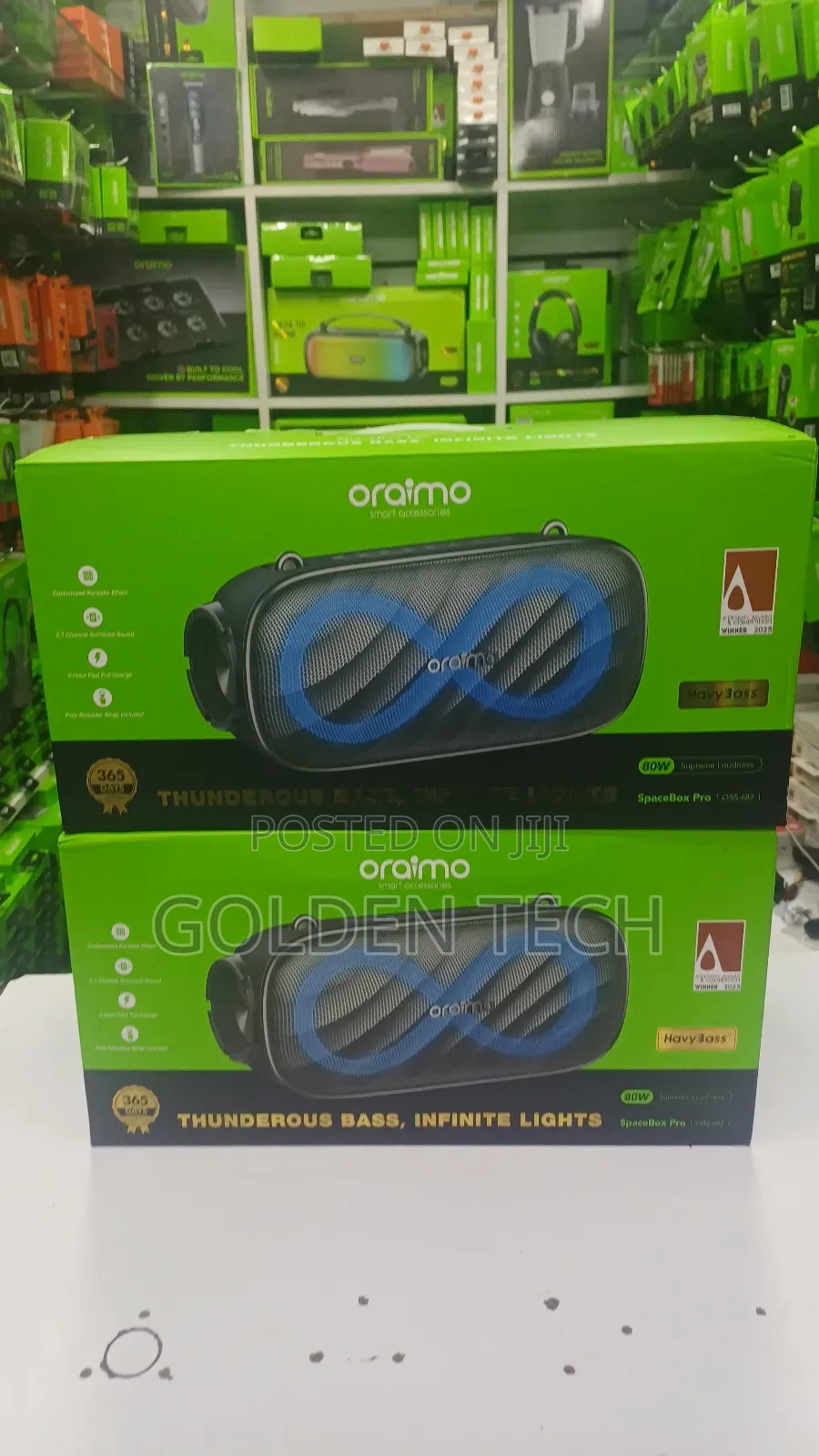 Oraimo Spacebox Pro 80w Karaoke-Support Wireless Bluetooth
