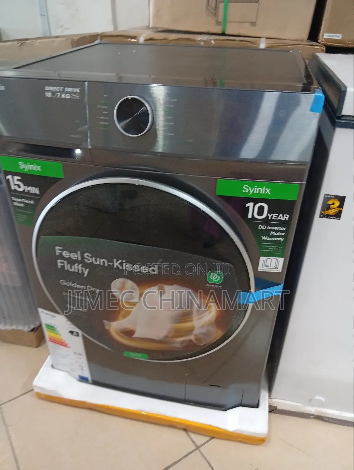 Syinix 10kg Wash / 7kg Dry Front Load Washer Dryer Combo