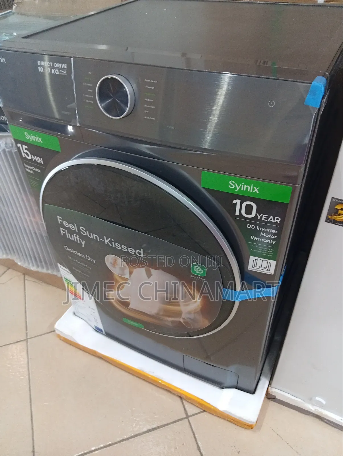 Syinix 10kg Wash / 7kg Dry Front Load Washer Dryer Combo