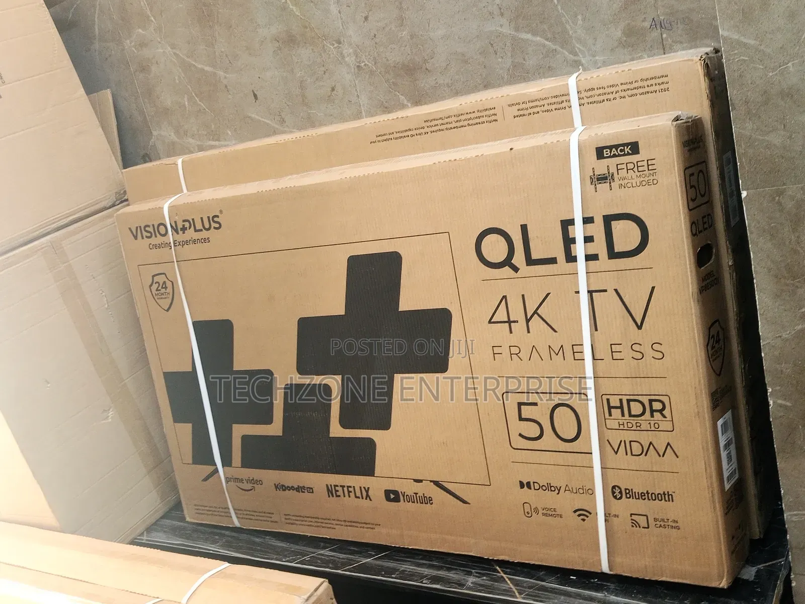 Vision Plus 50′′ Vp8850qv Qled Vidaa Flamesless Tv 
