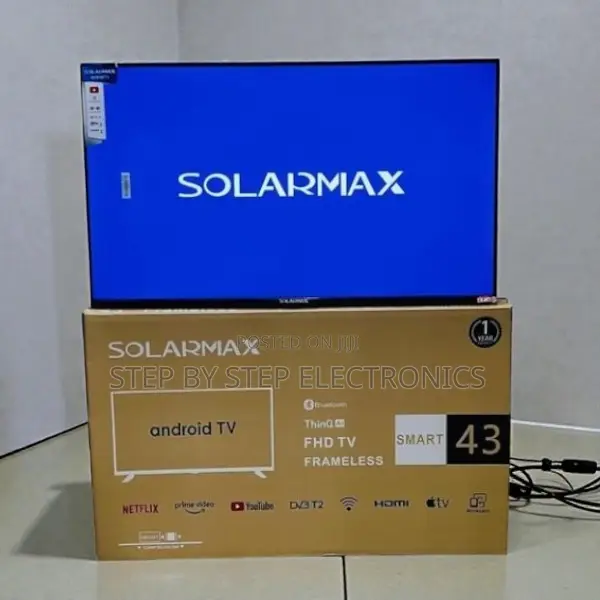 Solarmax 43 Inch Qled Smart Android TV Bluetooth Wifi Connectivity