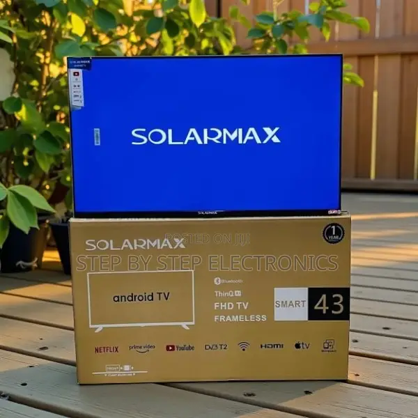 Solarmax 43 Inch Qled Smart Android Frameless Tv Digital Decoder
