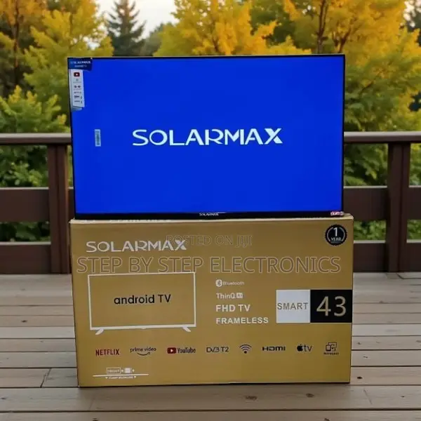 Solarmax 43 Inch Qled Smart Android Frameless Tv Wifi Support