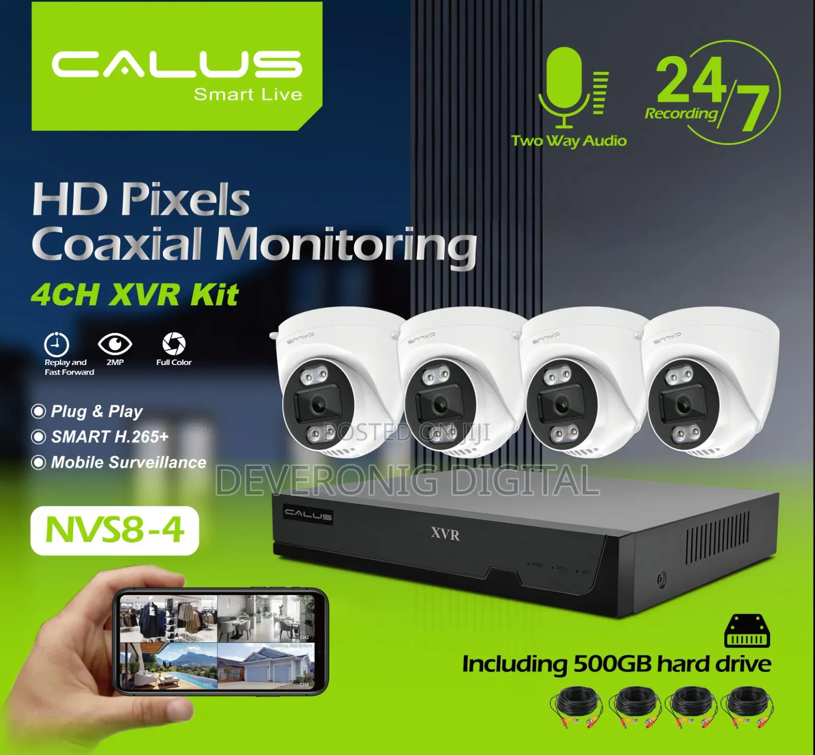 Nvs84 4-channel Cctv Security System