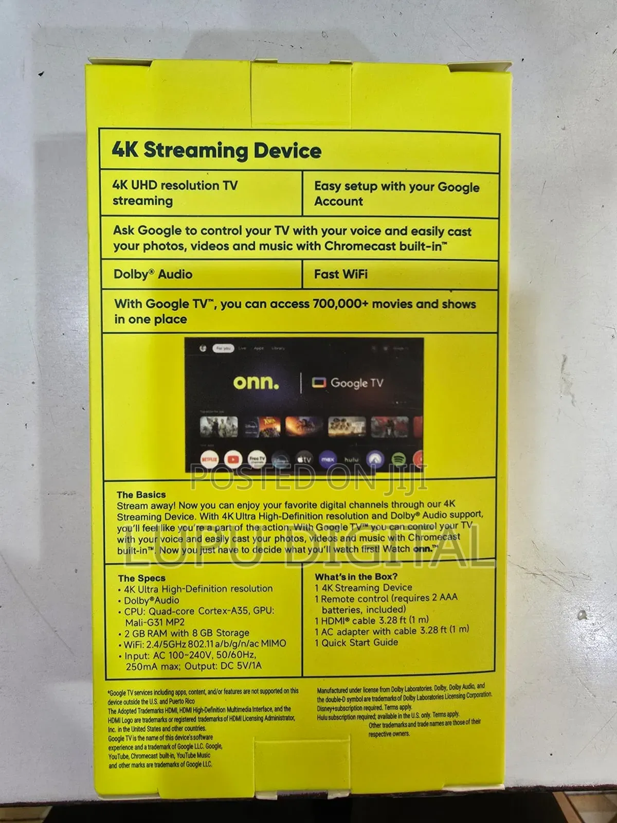 Onn Tv Box 2+8gb (High Quality)