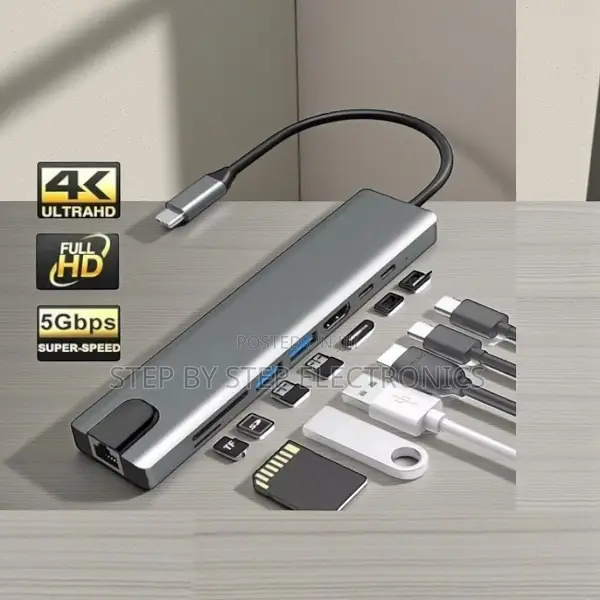 Fast and Reliable Usb C Hub 8 in 1 Usb Type-C Hub Port Adapter