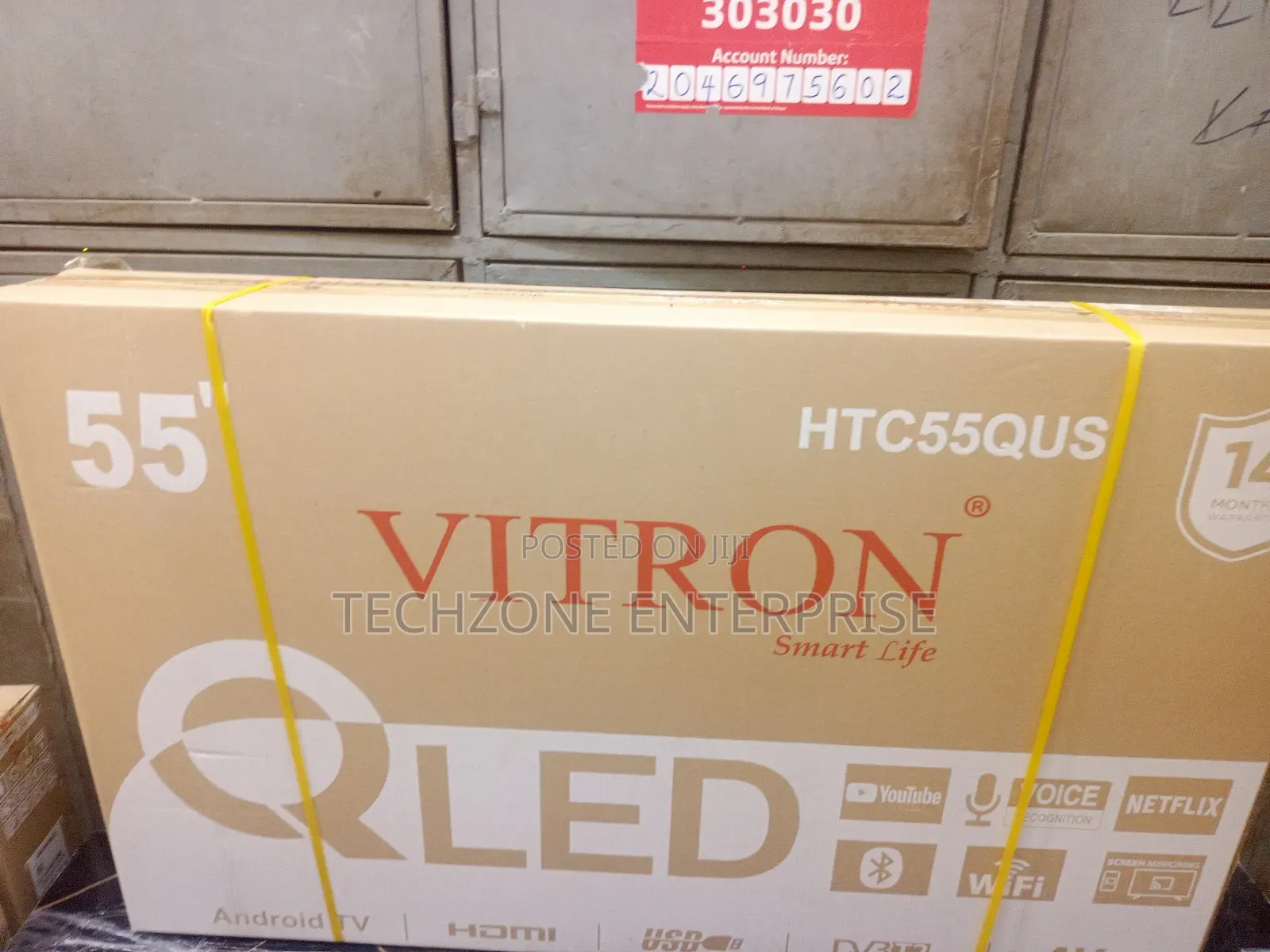 Vitron 55 Inch Qled HTC-55qus Flameless Tv 