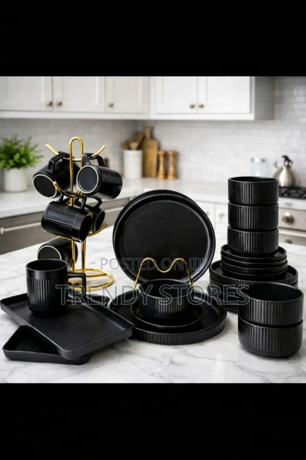 Elegant Stoneware Dinner Set