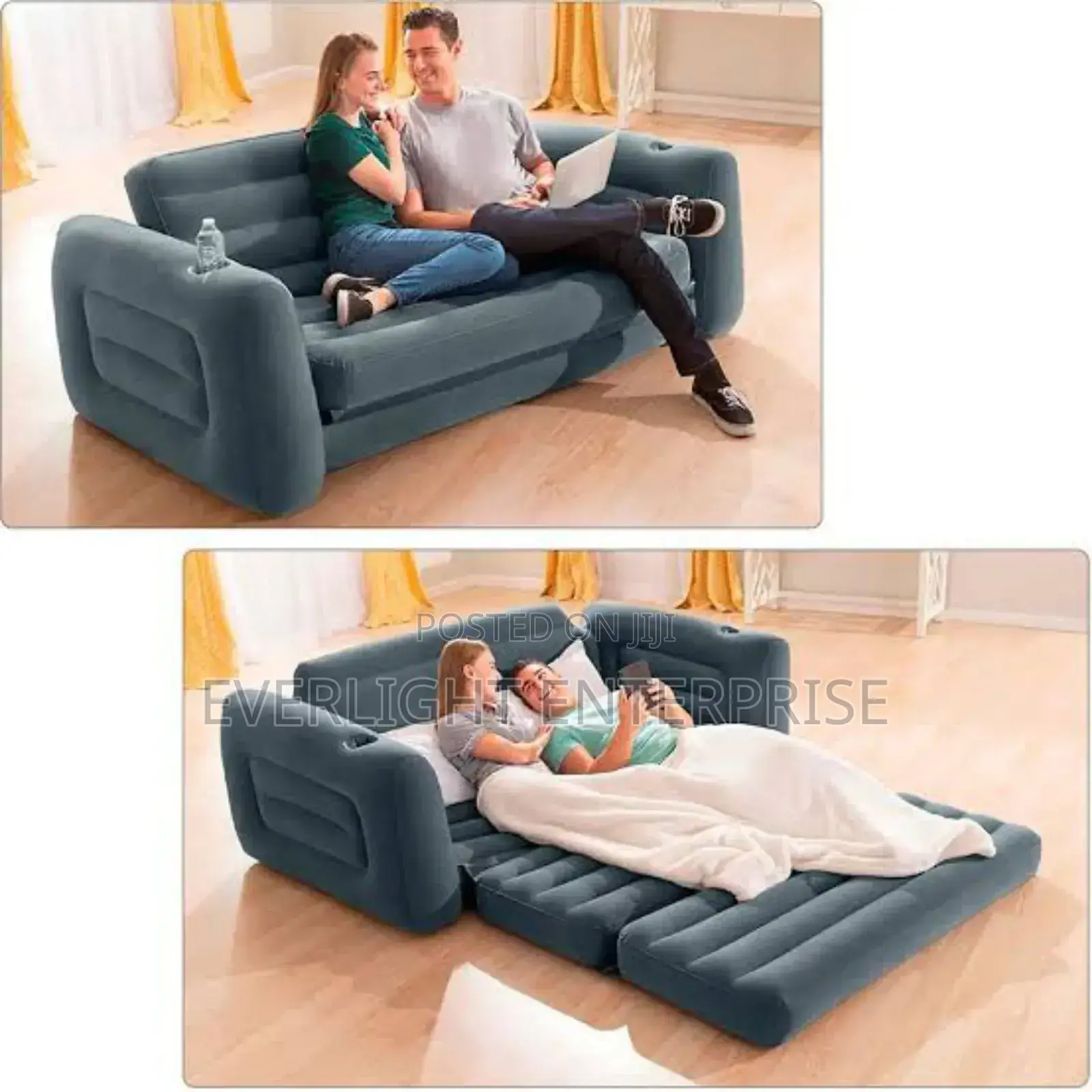 3 Seater Intex Inflatable Pull Out Sofa Plus Free Electric Pump