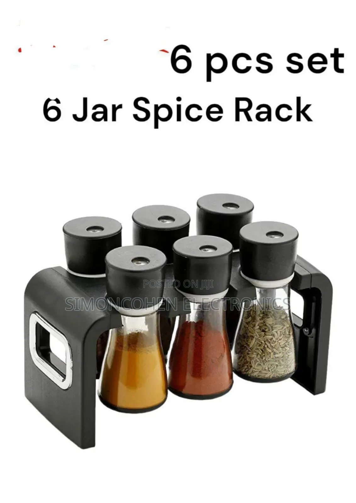 6 Pcs Set Spice Jars