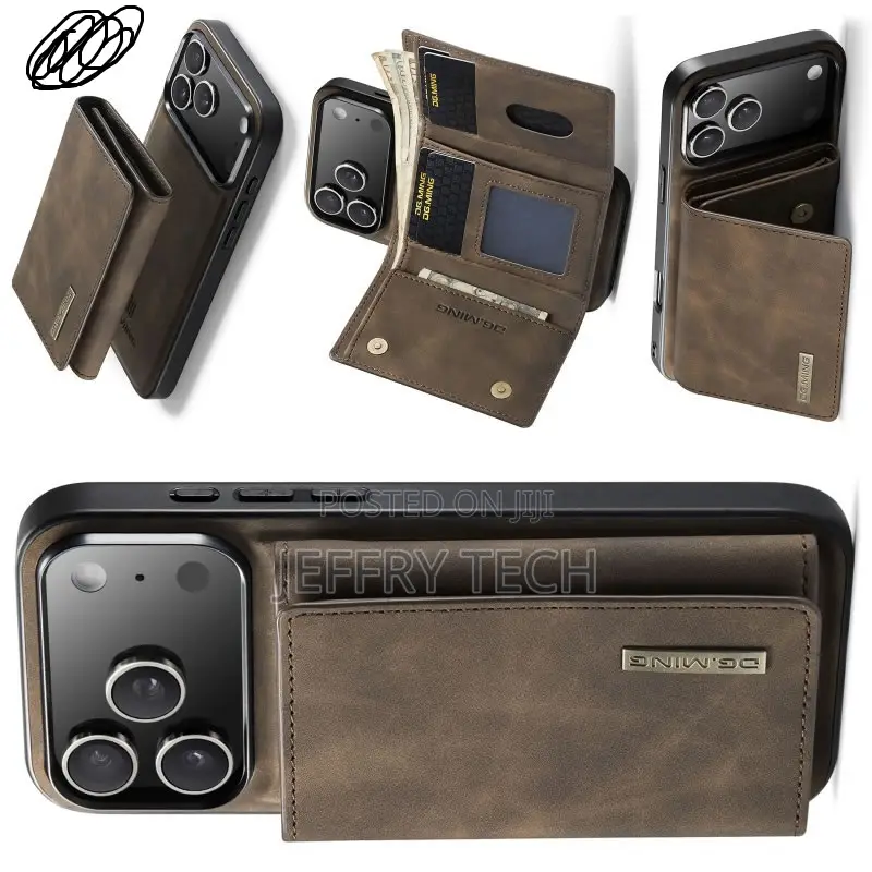 Hujio Dg.Ming iPhone 17 Pro Max Leather Wallet Magsafe Detachable Case