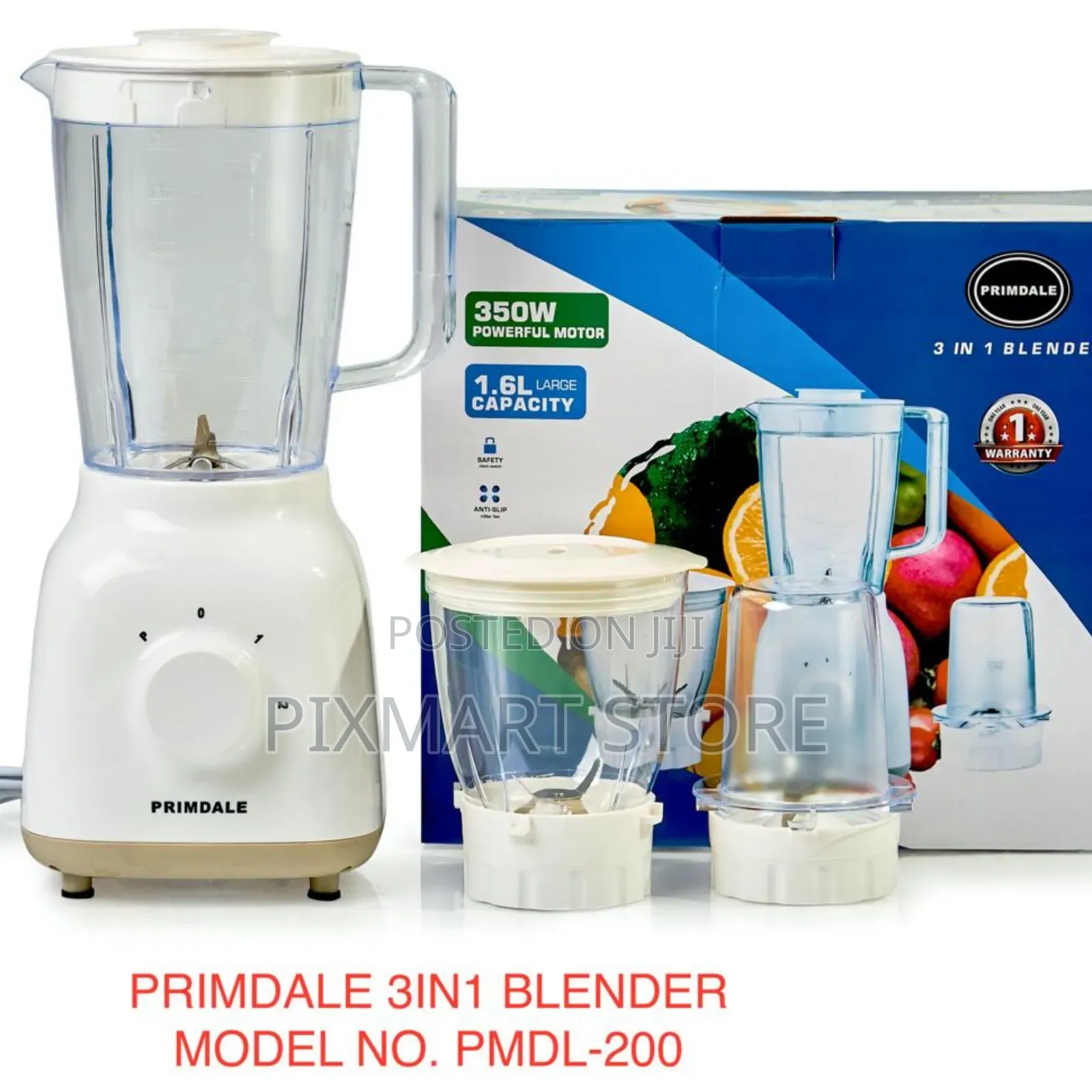 Primdale 3-in-1 Food Processor Blender – Multi-Function Kitchen