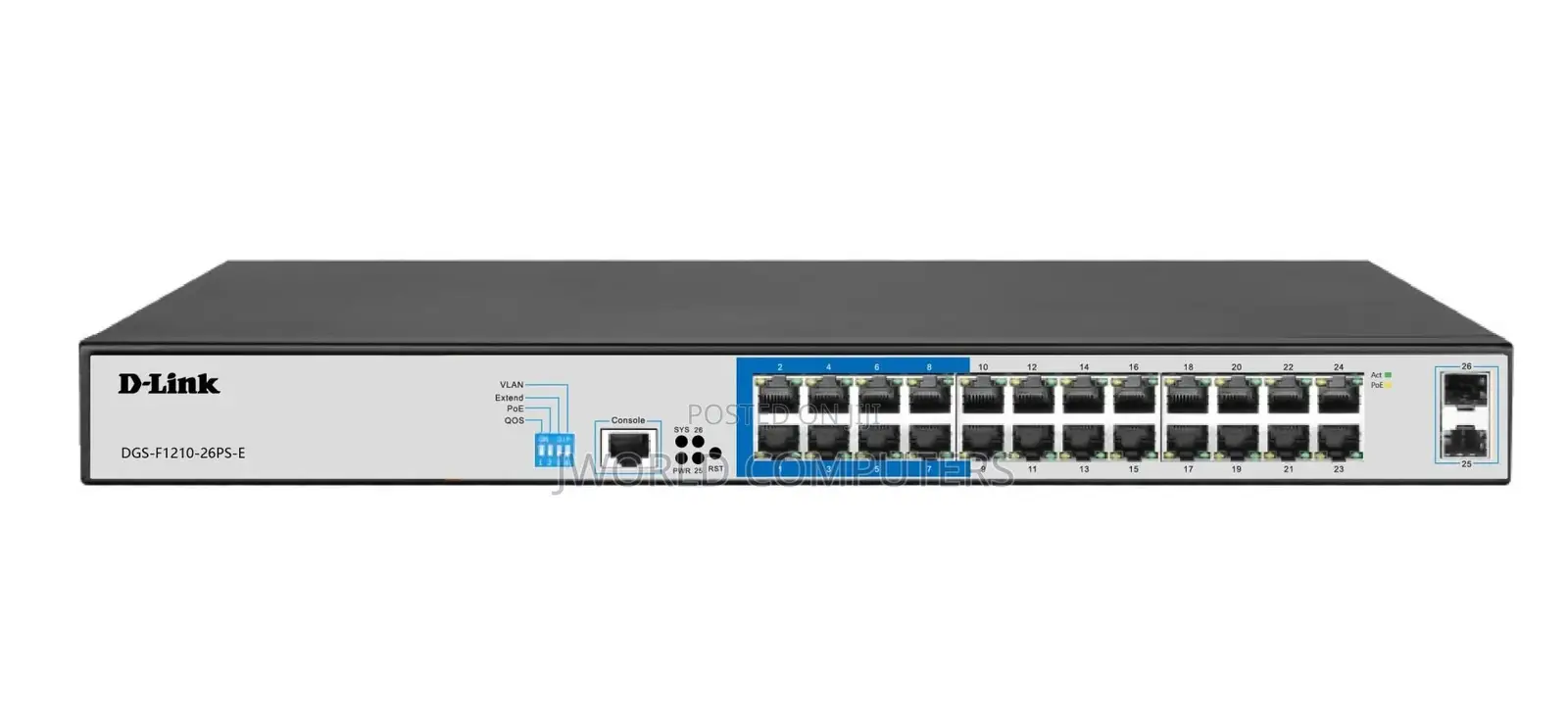 D-Link Upto 250 Meter Support 24-Port 1000mbps Poe Switch