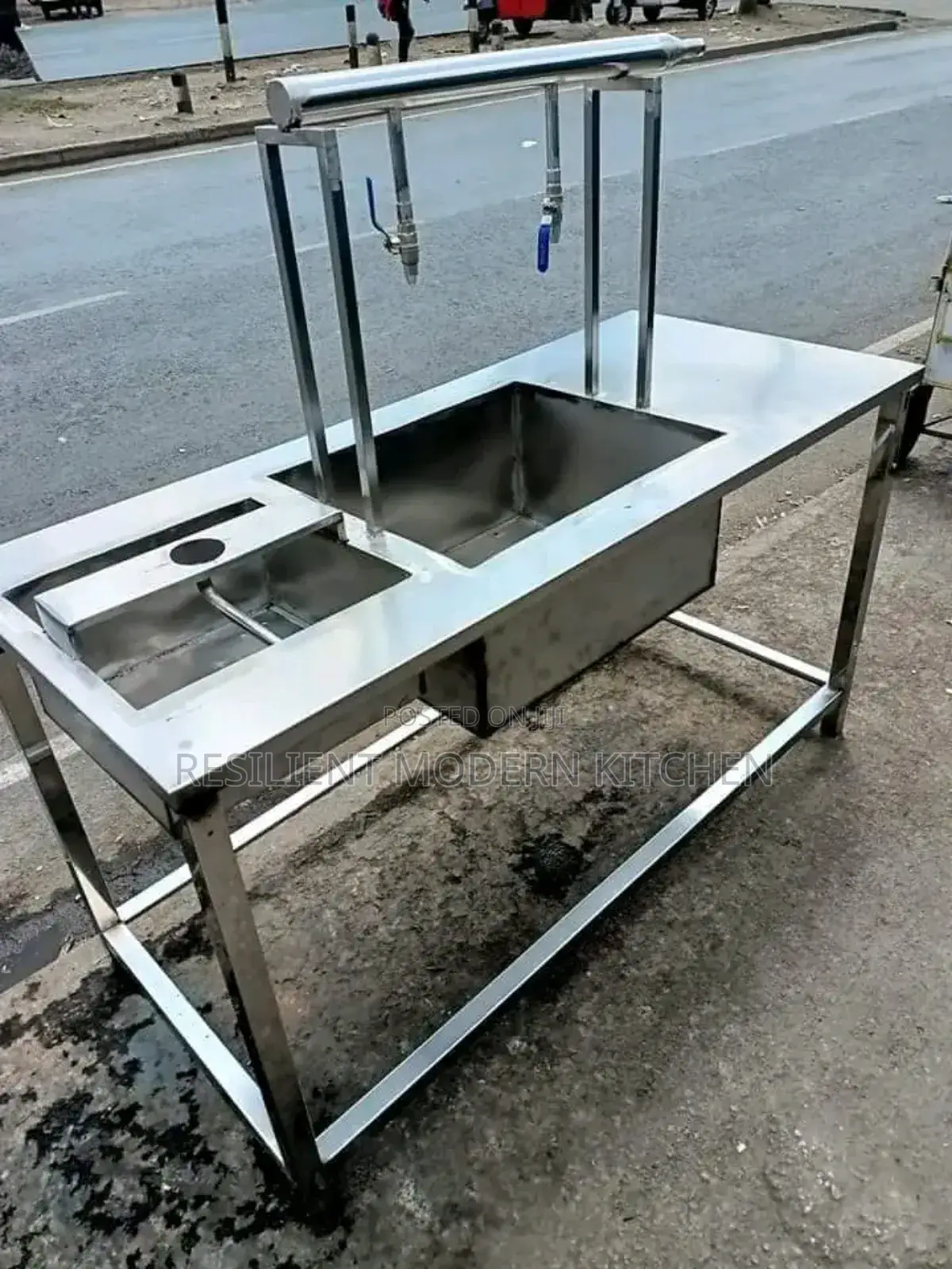 Stainless Steel 2 Tap Water Filling Station and Rinser