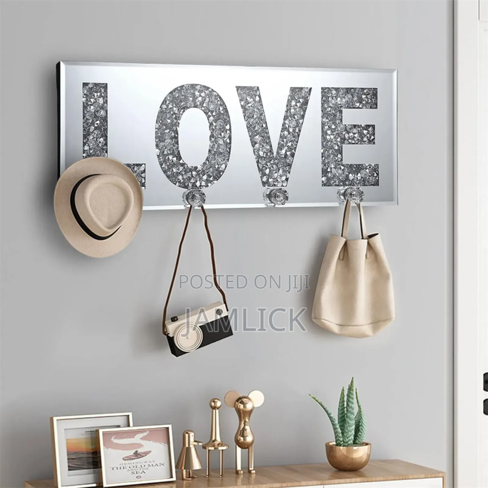 Crystal Glass Love Key Holder –Gh