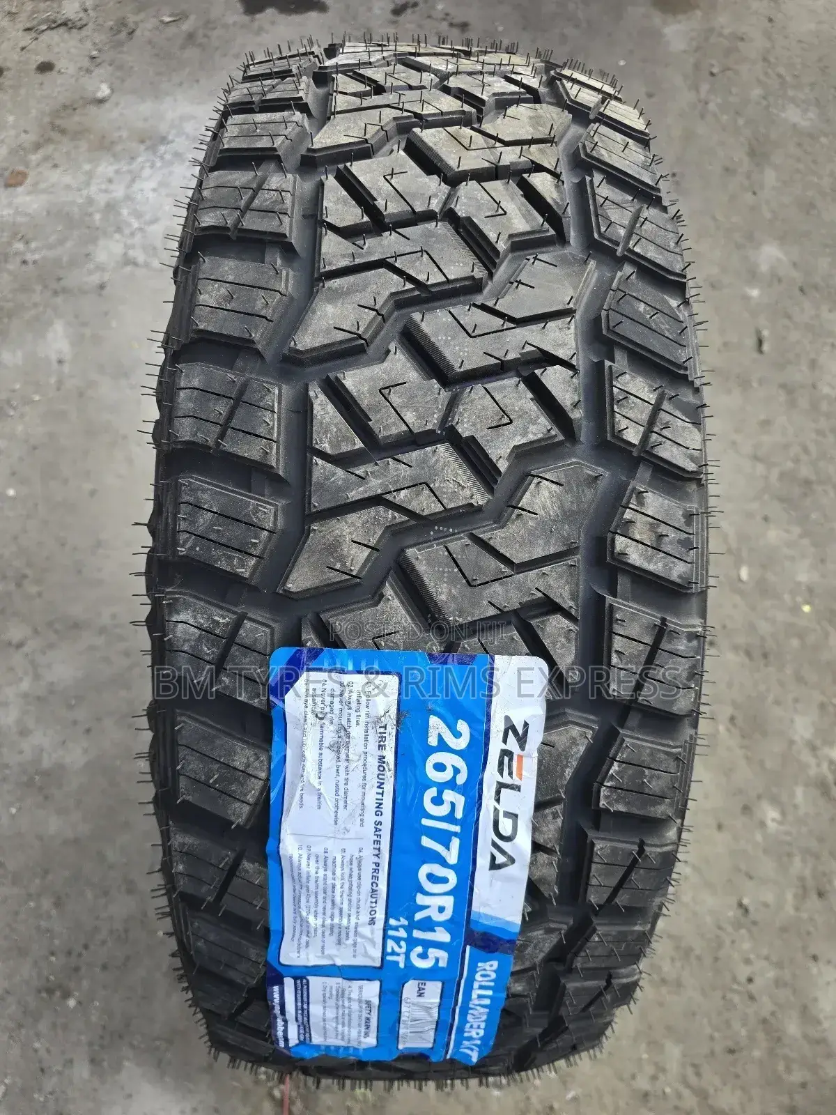 265 /70 R15 Zelda Tyres (All Terrein)