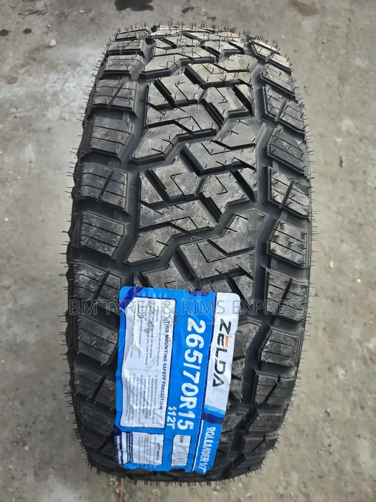 265 /70 R15 Zelda Tyres (All Terrein)