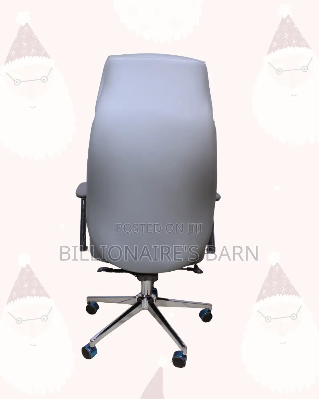 Grey Executive Leather Office Chair High-Back — Support That Lasts