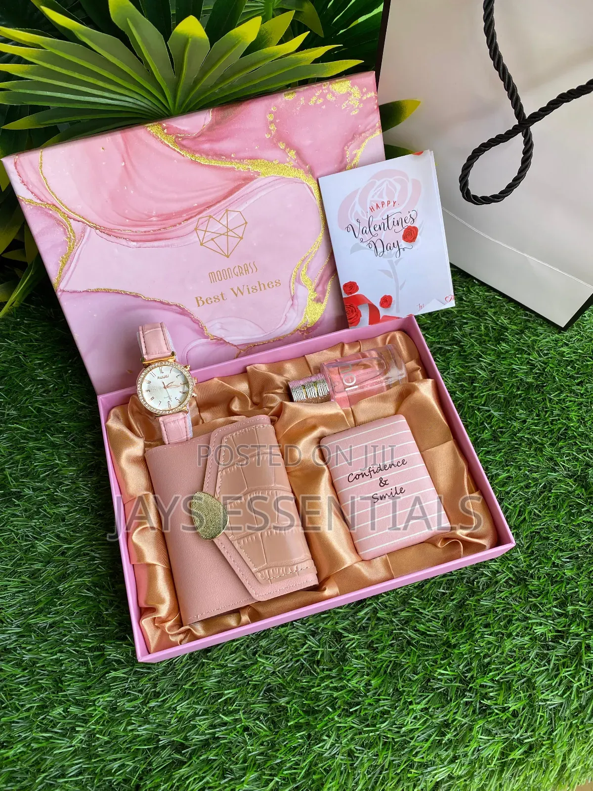 4pc Perfume Watch Valentines Gift Set