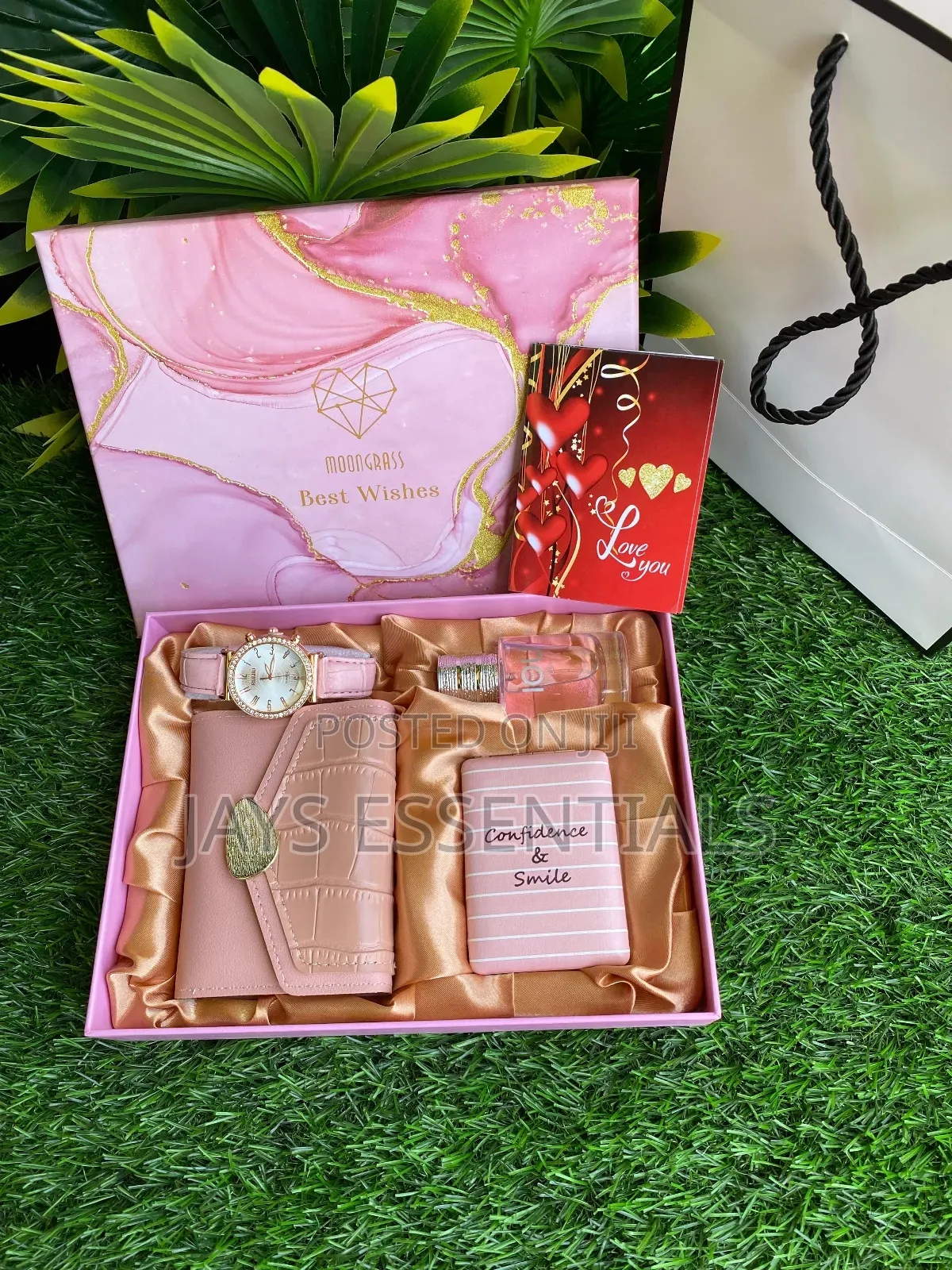 4pc Perfume Watch Valentines Gift Set