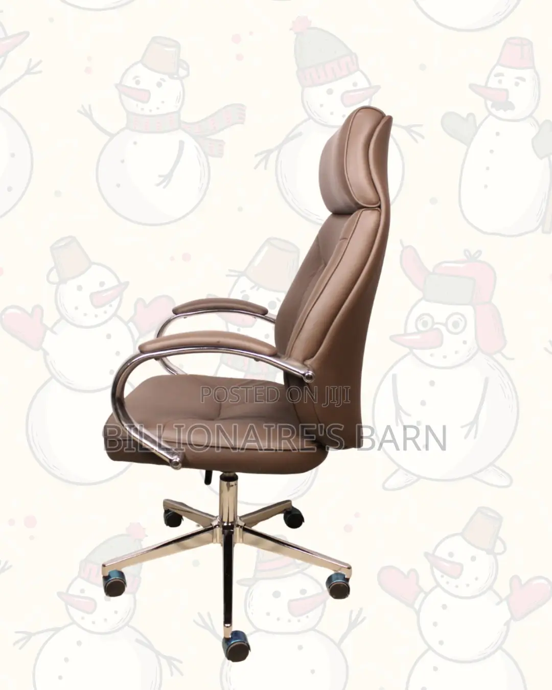 Executive Leather Chair — Support That Lasts, Chrome Base Stability