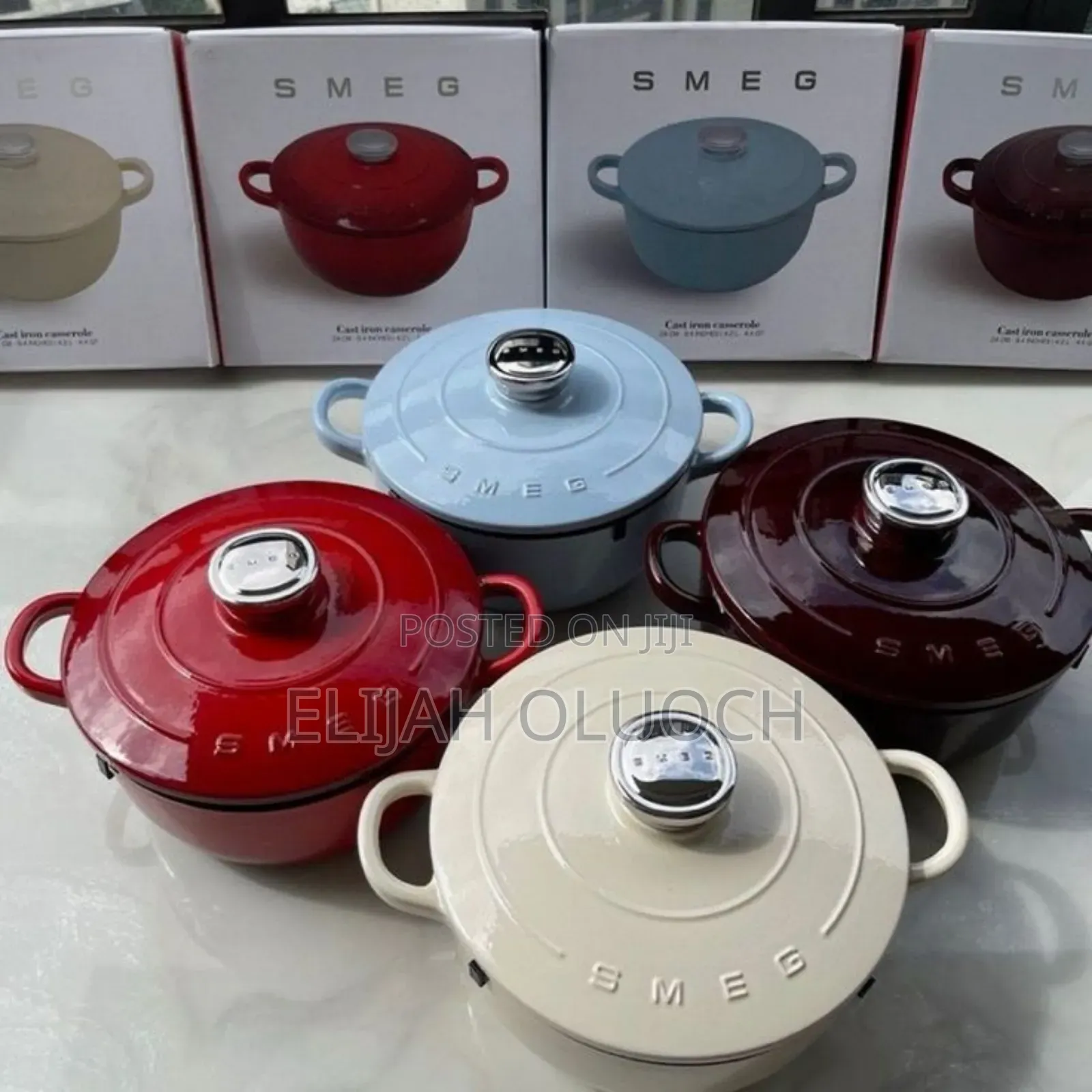 Smeg Casserole Cast Iron
Size: 24cm (4.2l)