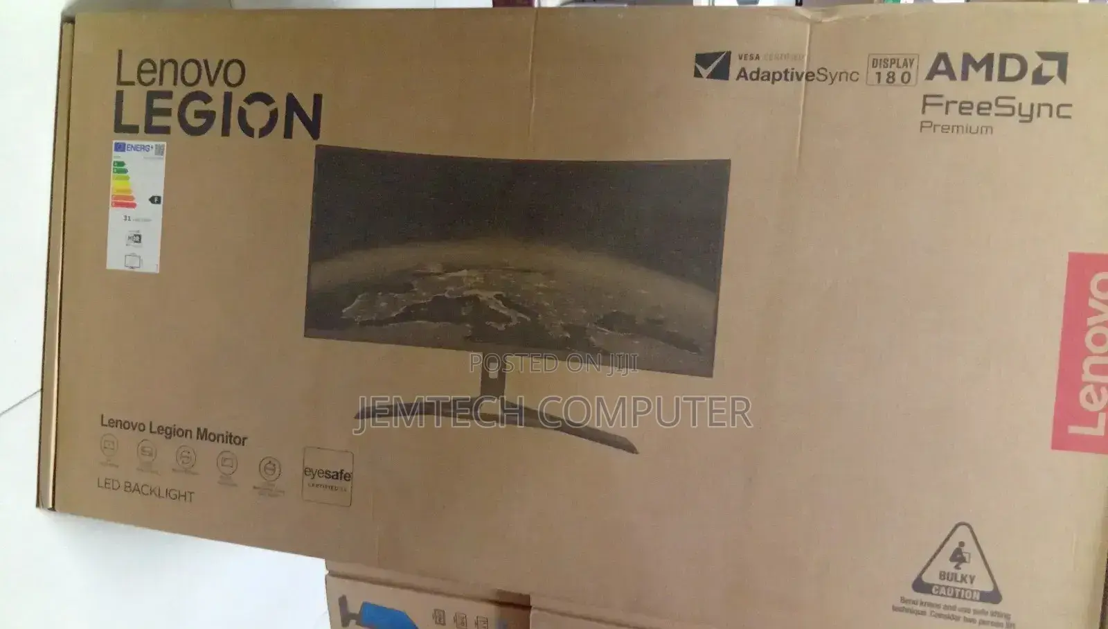 Lenovo Legion R34w-30 34-Inch Va Curved WQHD 180hz Gaming Monitor