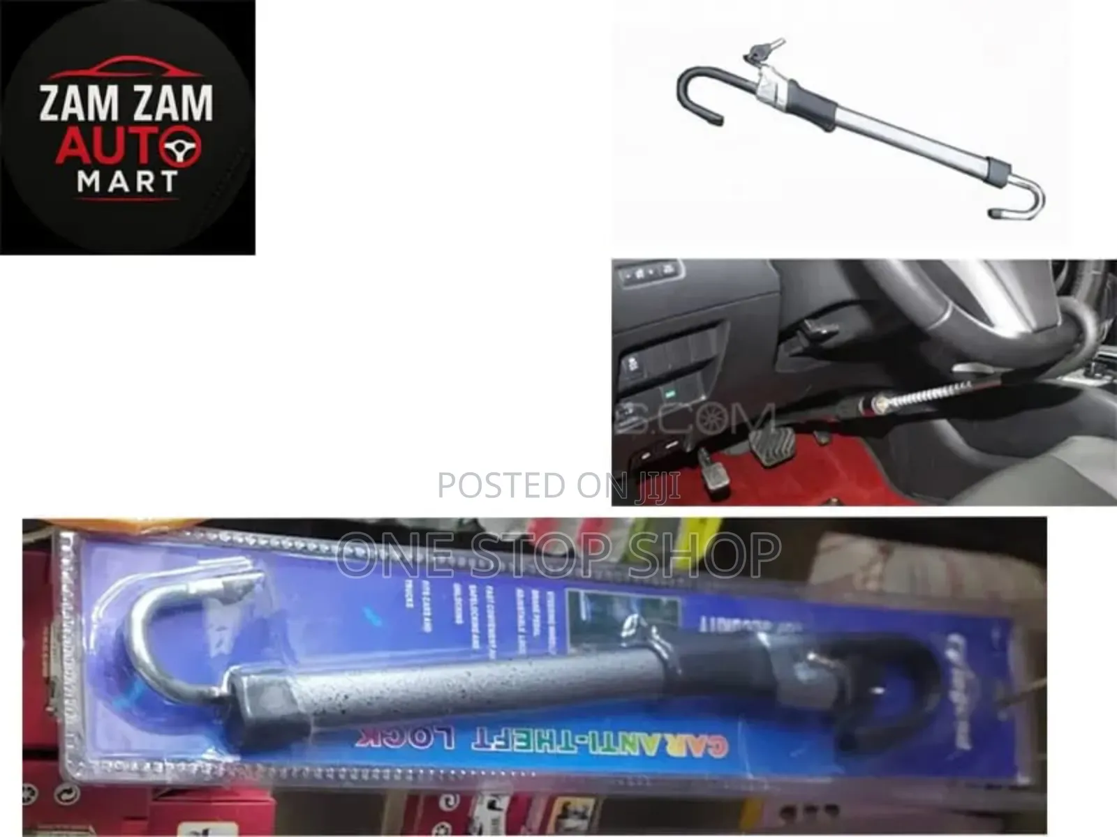 High Security Heavy Duty Sturdy Aluminum Steel Steering_paddle Lock