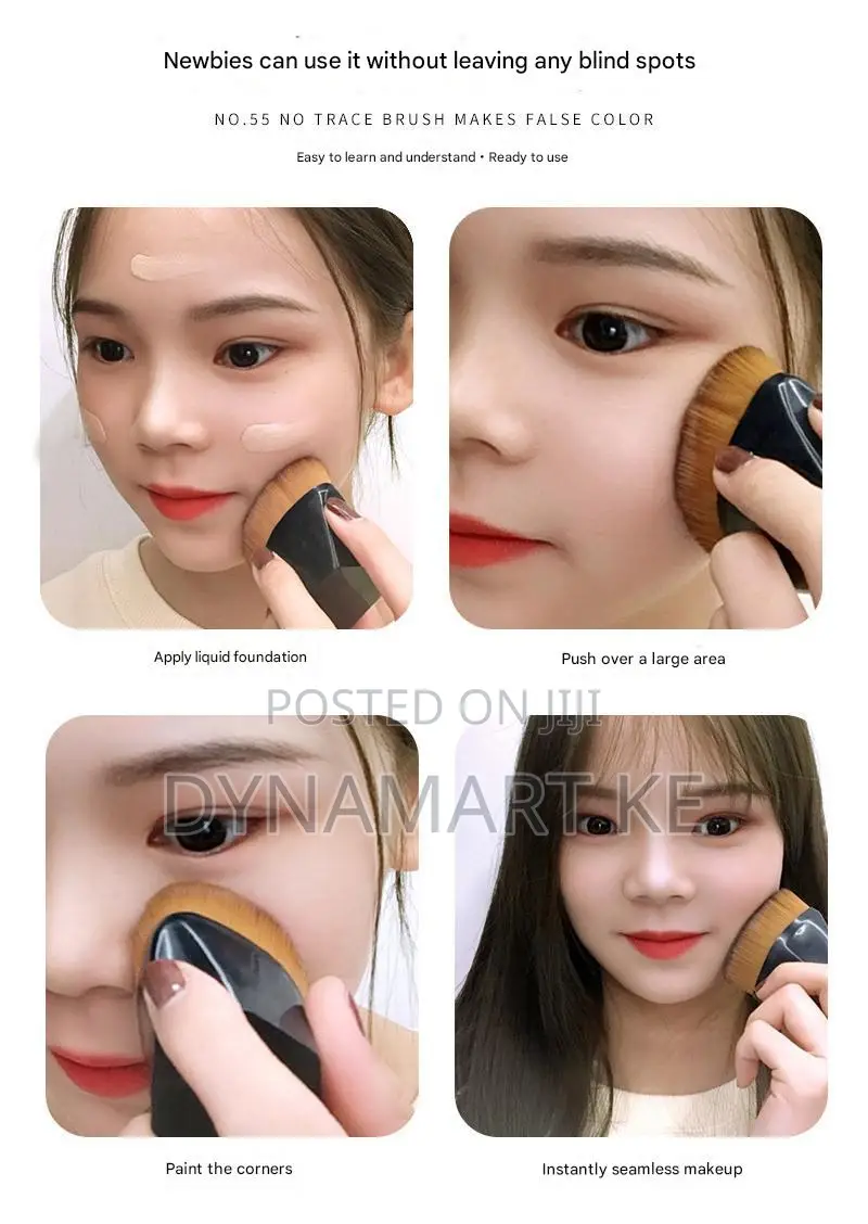 Professional Foundation Brush Kabuki Makeup for Liquid, Cream, Powder
