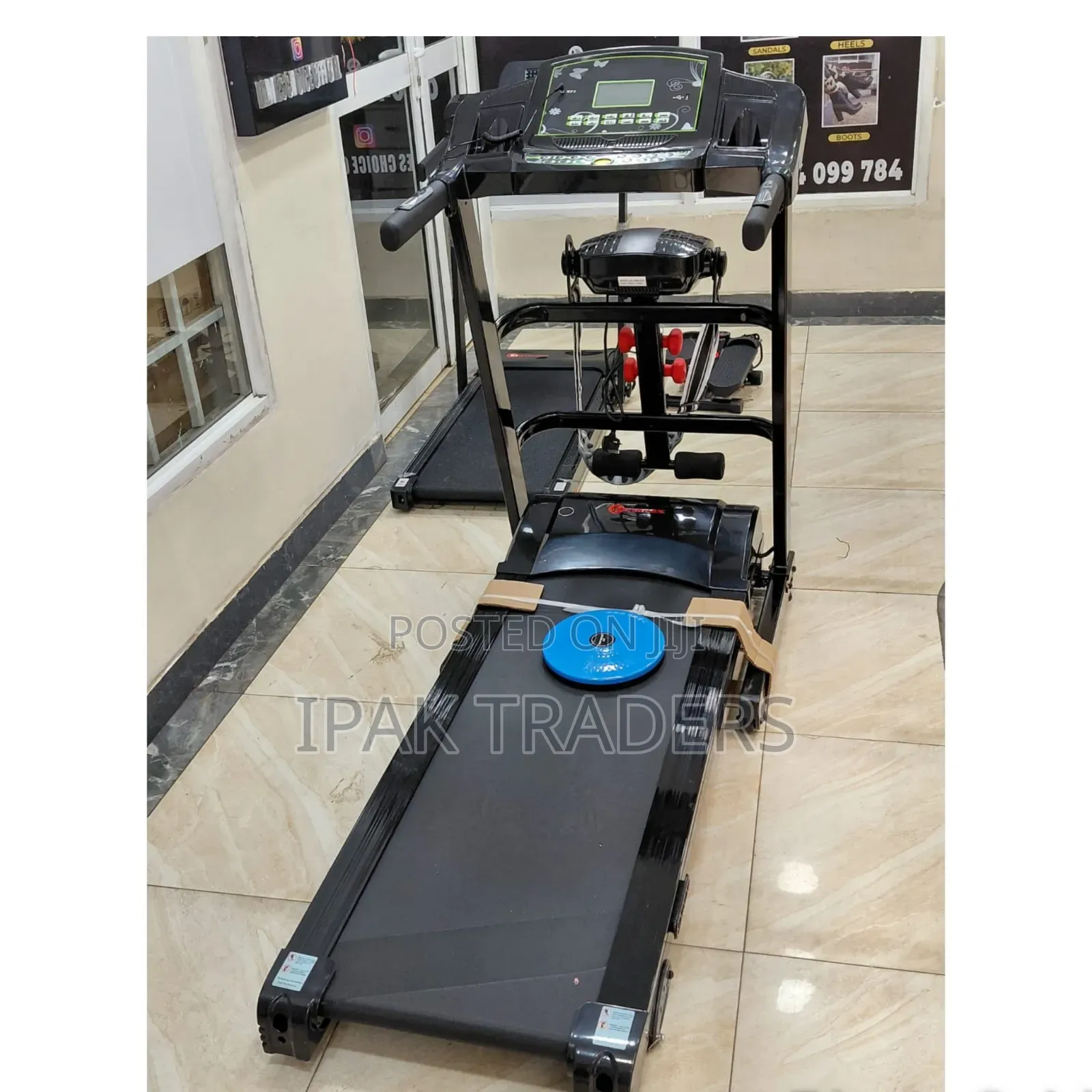 Treadmill --2pcs Neoprine Dumbells 1kg Massage Belt and Waist Trainer