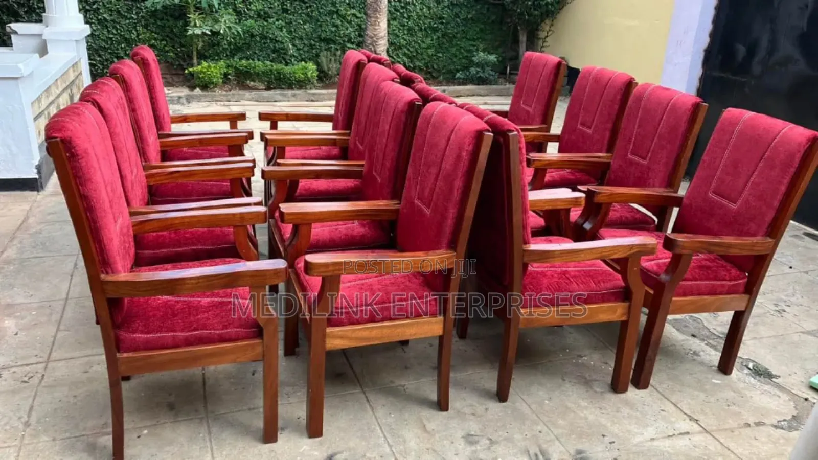 Wooden Upholstered Chairs for Church