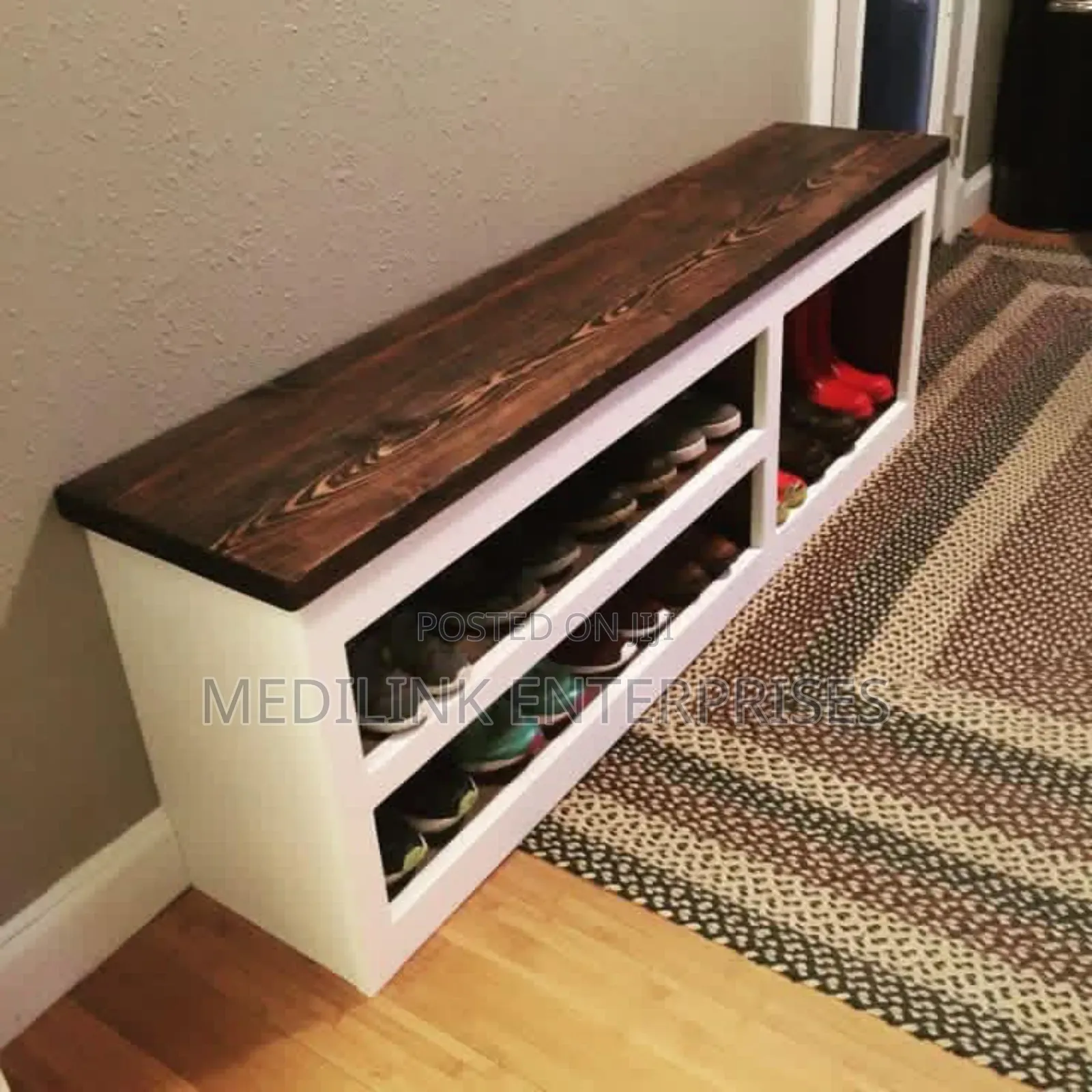 Walnut Whitish 6ft Tv Stand