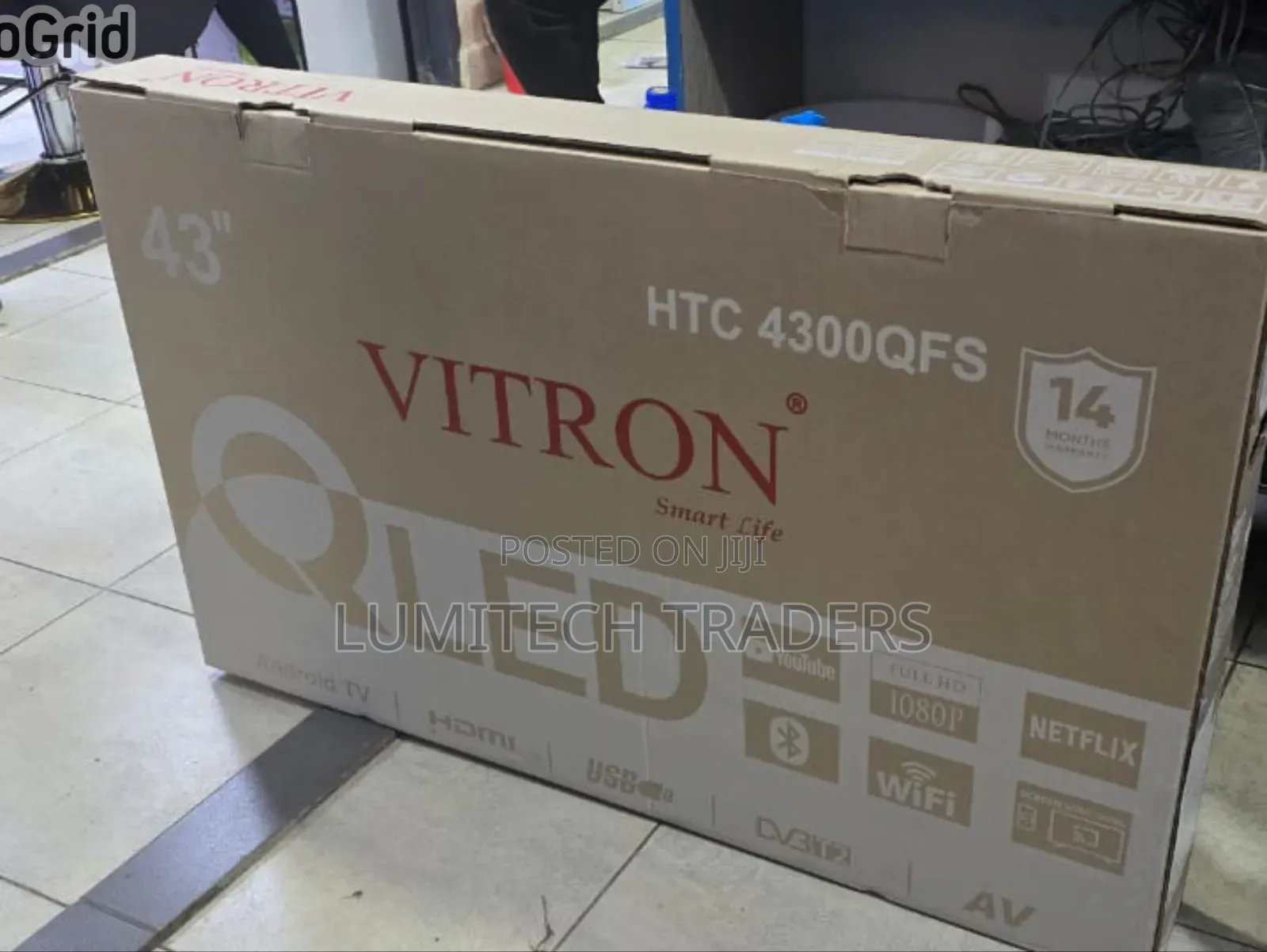 Vitron 43′′ 4300qfs Smart Qled FHD Tv