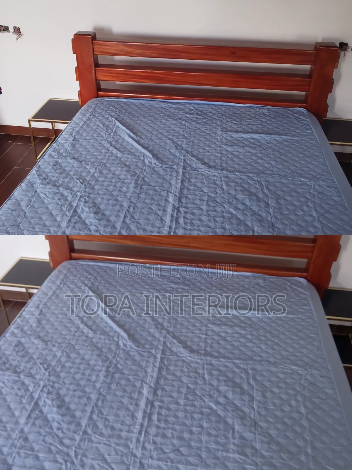 Generic Blue Multipurpose Quilted Waterproof Mattress Covers