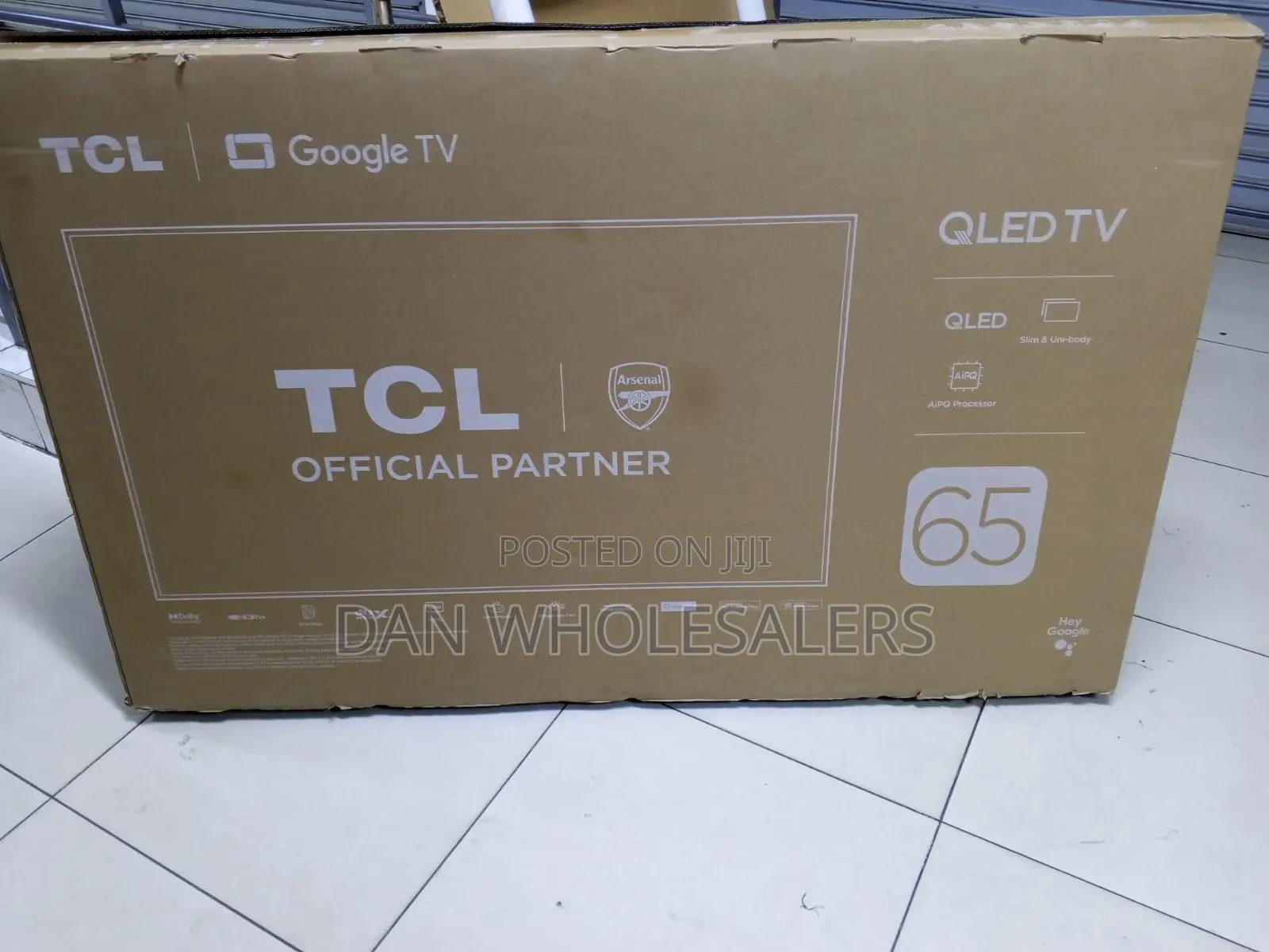 65" TCL Tv Qled Smart Google Tv 65 Inch Ultra Hd Dolby Vision HDR