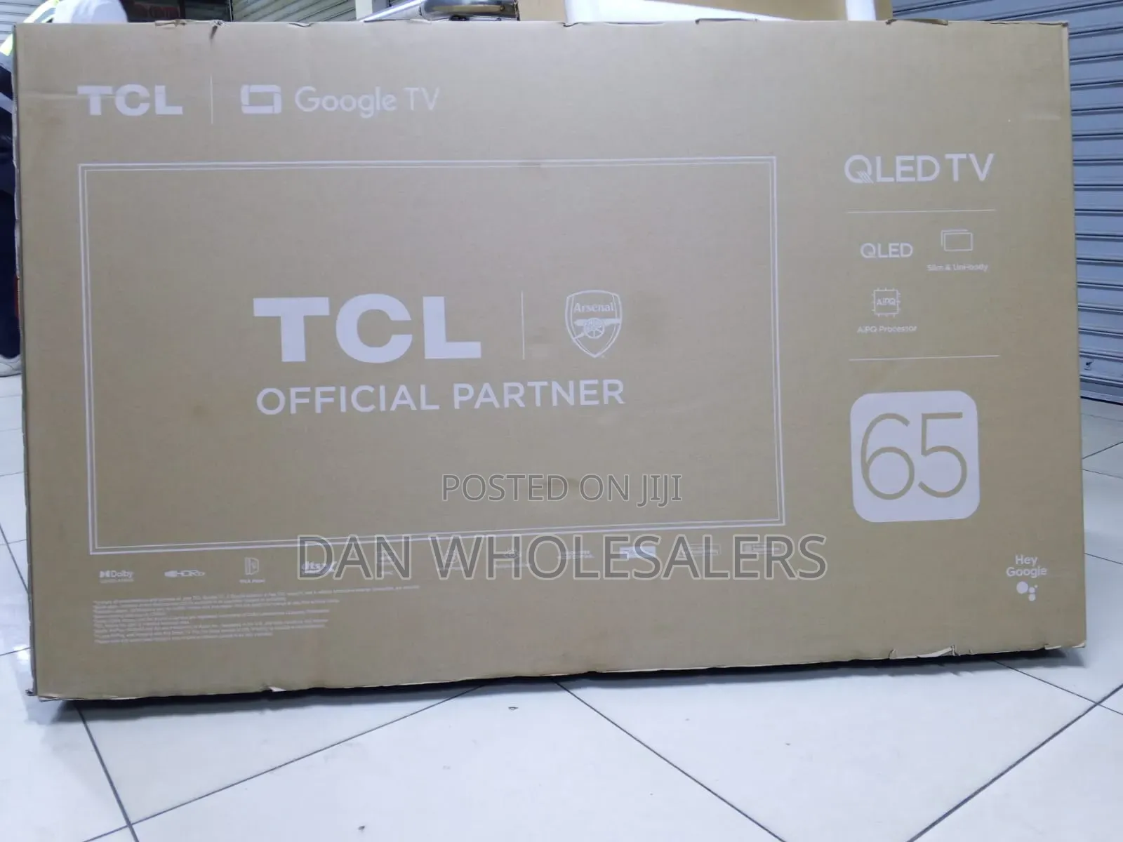 65" TCL Tv Qled Google Tv 65 Inch Uhd Slim Unibody Design Smart Tv
