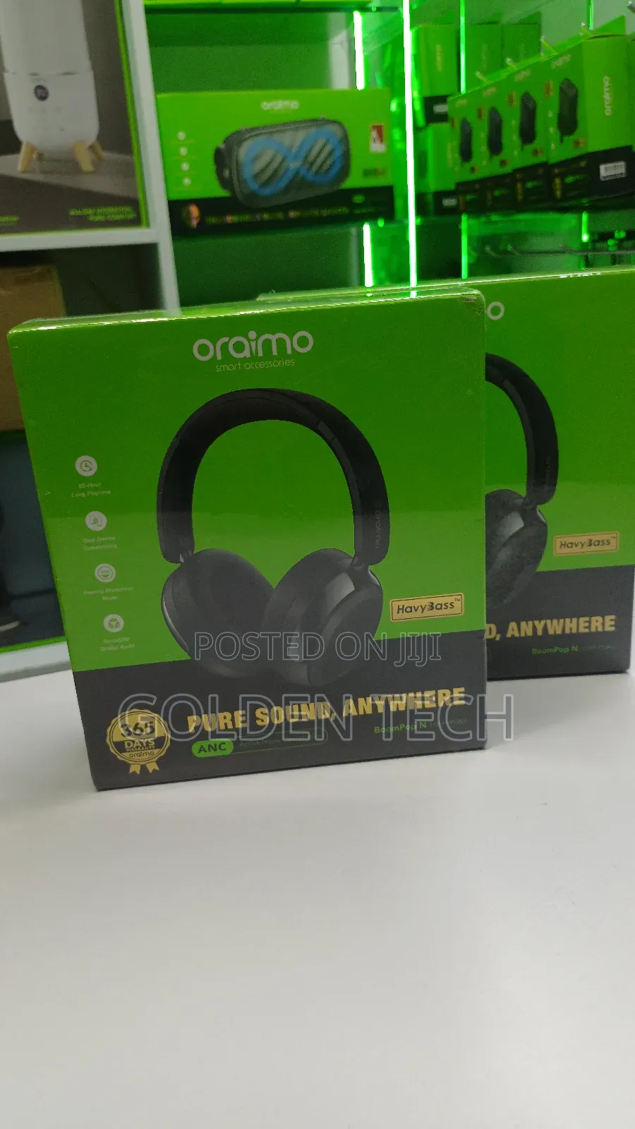 Oraimo Boompop N Hybrid Noise Cancelling Over-Ear Headphones