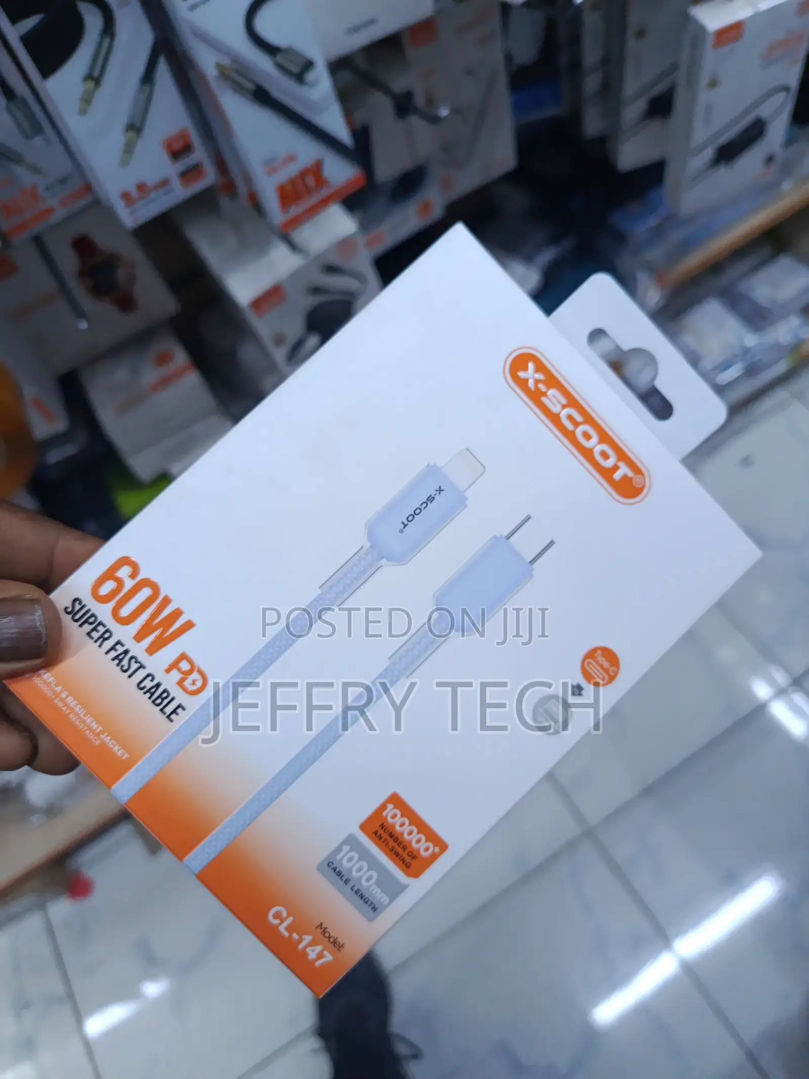 X-Scott Cl-150 60w Pd Usb C to Type-C Charging Cable 1m Original 60w