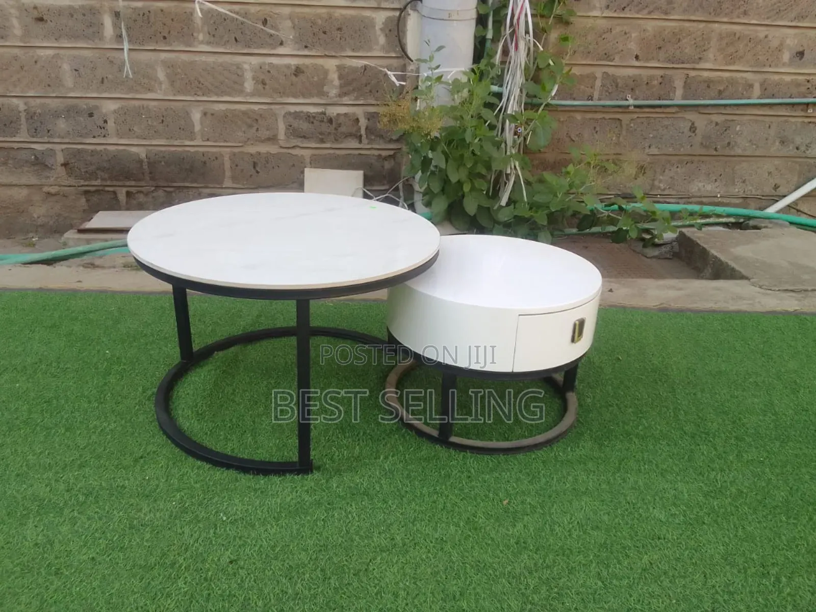 2 in 1 White Coffee Table
