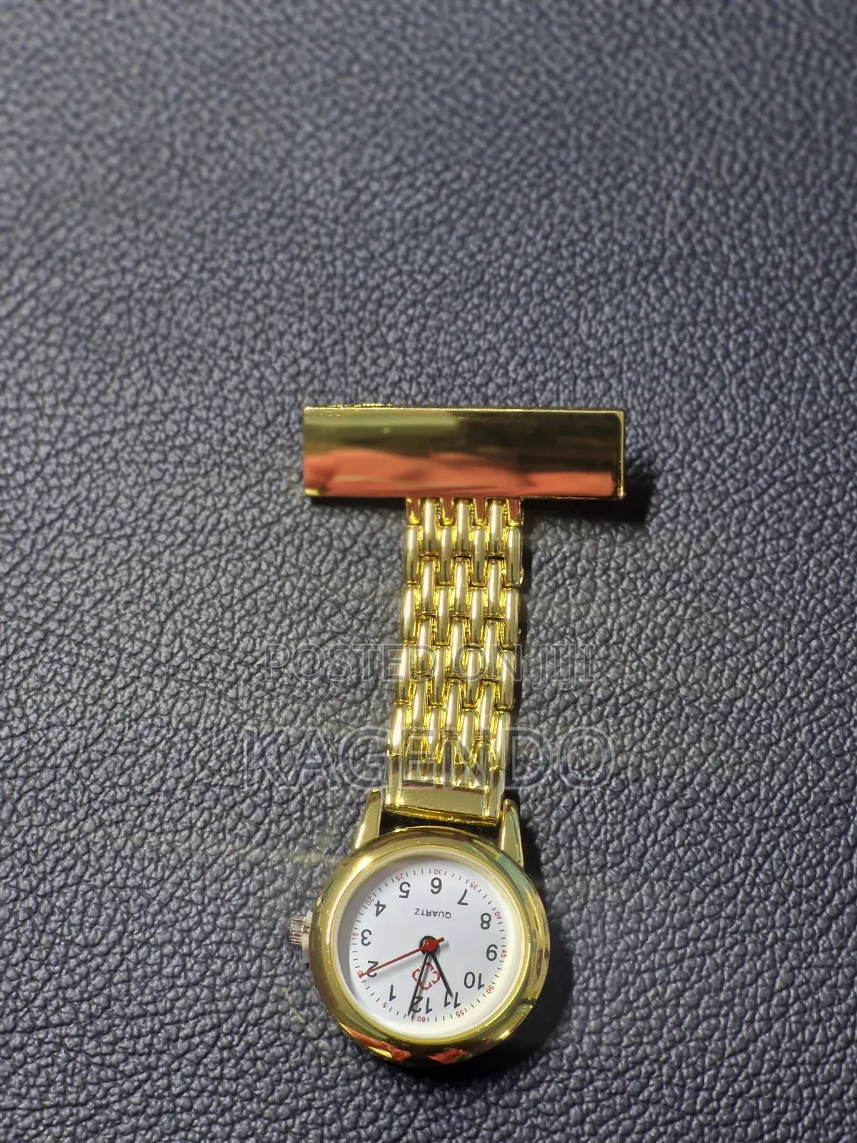 Metallic Gold Nurse Watch – Elegant Practical
