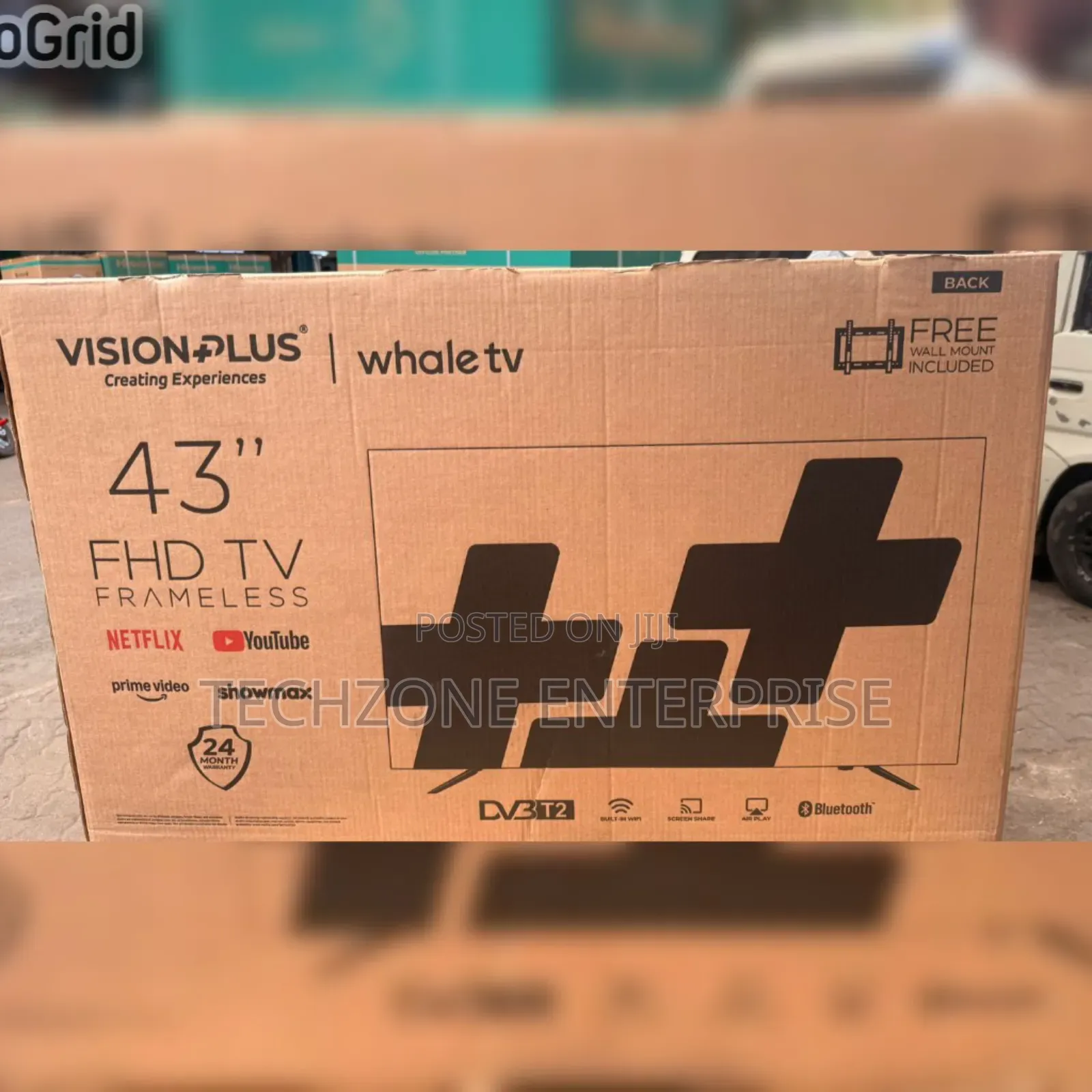 Vision 43′′ FHD Frameless Whale Tv Smart Tv 