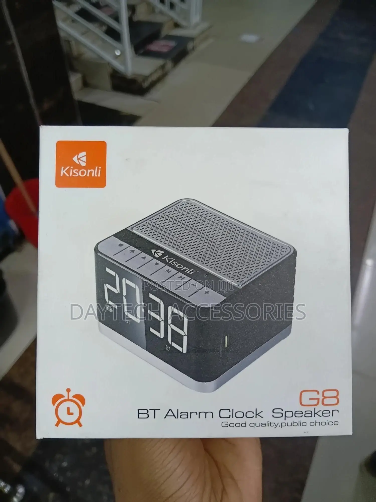 Kisonli G8 Wireless Bluetooth Speaker With Alarm Clock 5w Output.