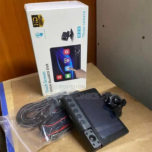 C12 Clear High Definition Video Quality Dash Cam 3 in 1 Touch Screen
