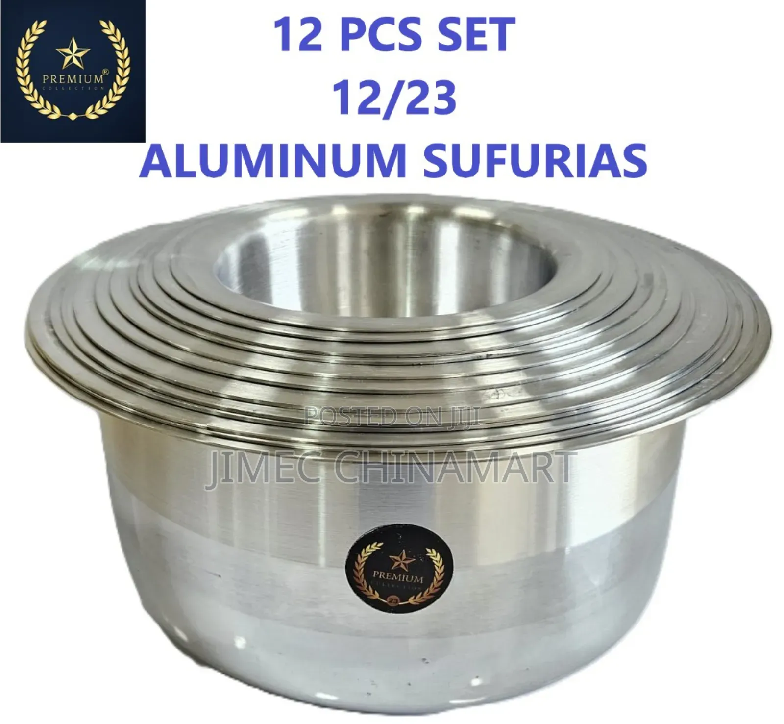 12pc Aluminium Sufuria Set