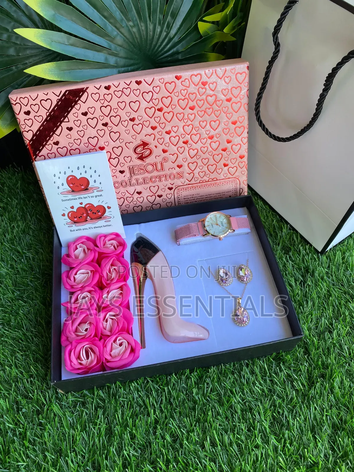 Ladies Perfume Jewellery Valentines Gift Set