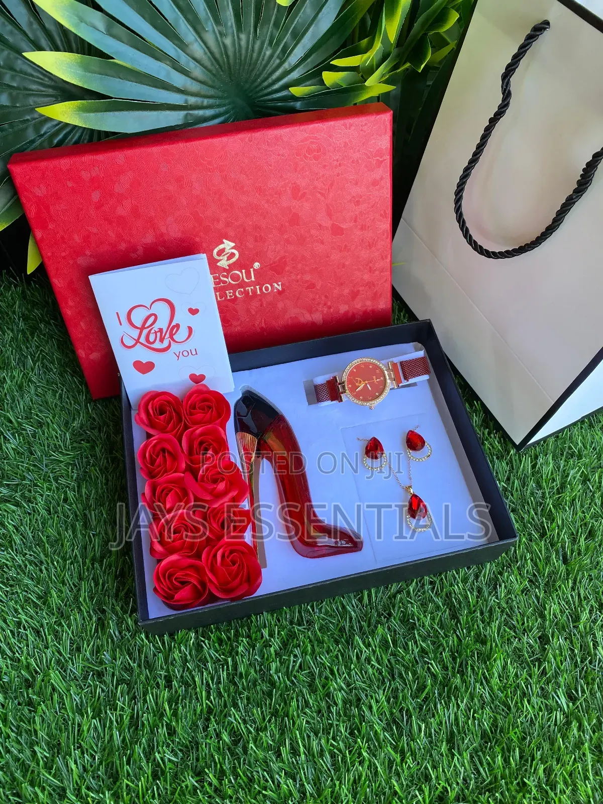 Ladies Perfume Jewellery Valentines Gift Set