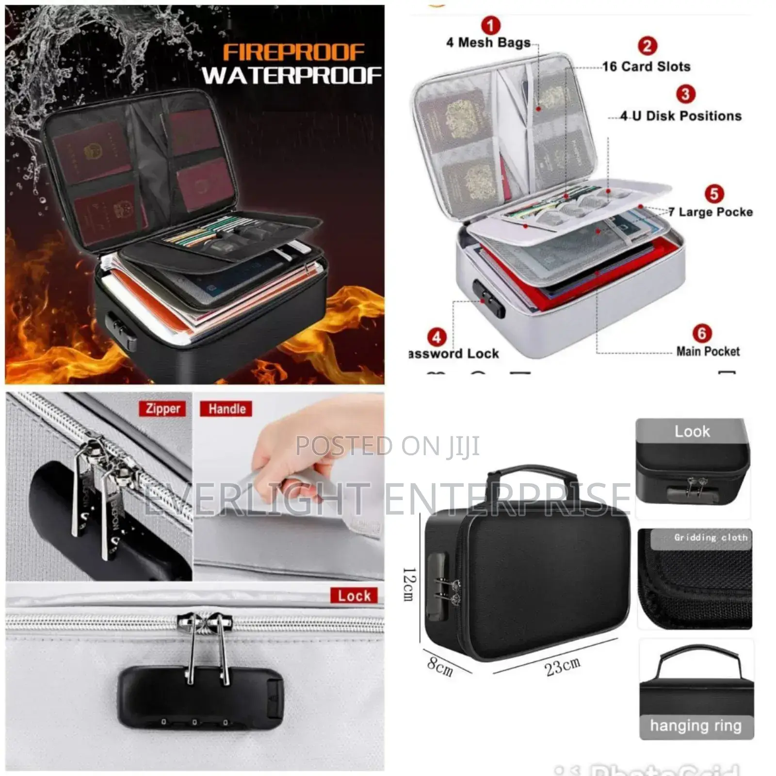 Fireproof/Water Resistant Documents Organizer