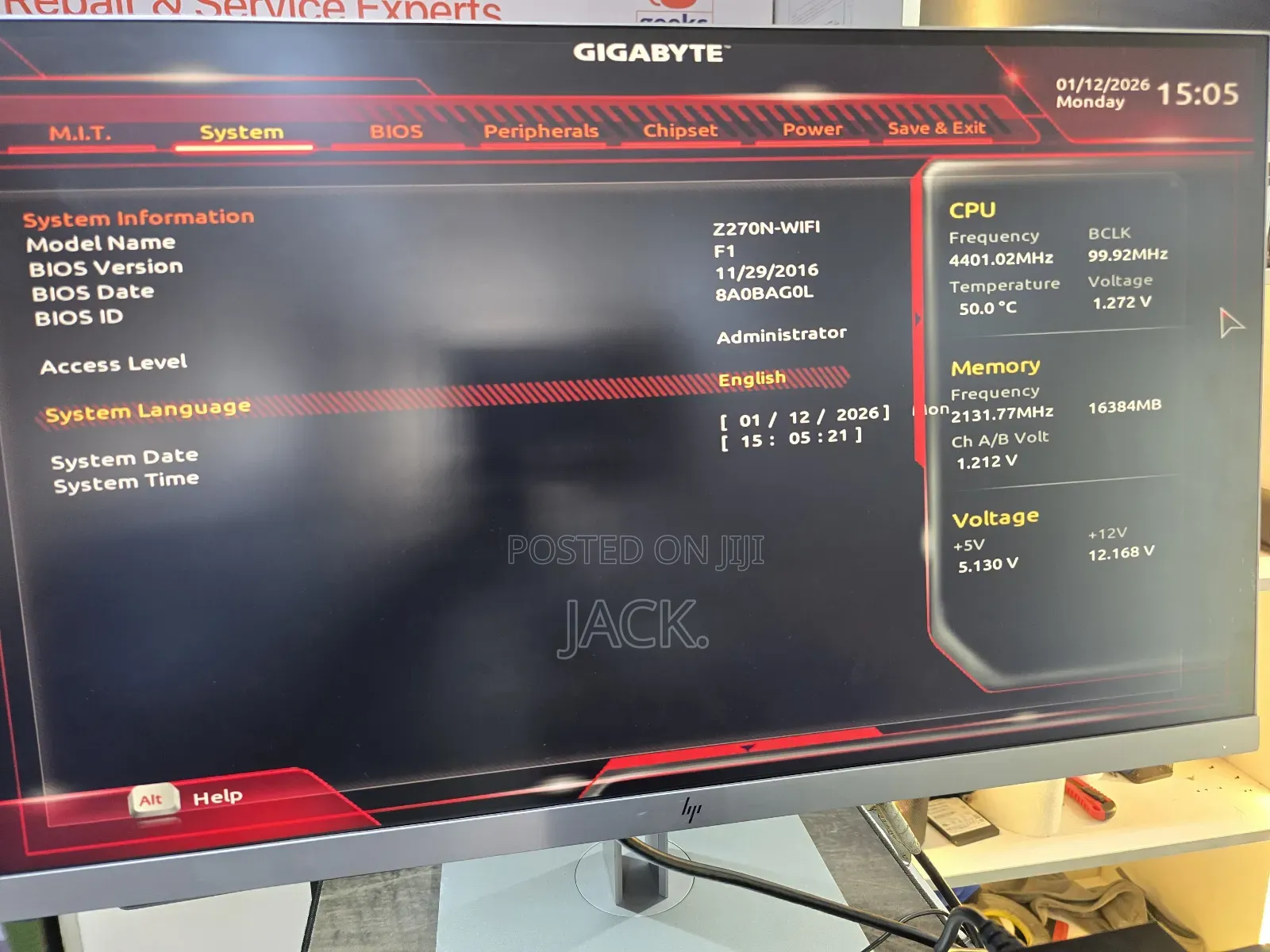 Desktop Computer Gigabyte GB-BKi3HA-7100 16GB Intel Core I7 SSD 512GB