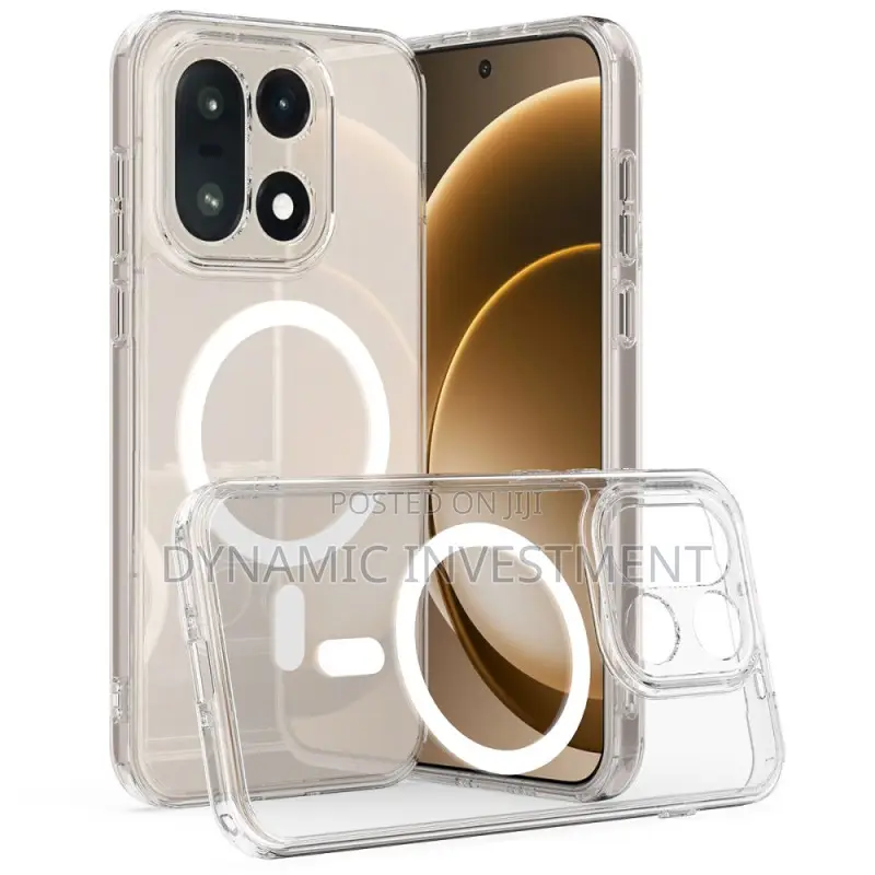 Oneplus 15 5g Transparent/Clear Shockproof Magnetic Back Cover Case