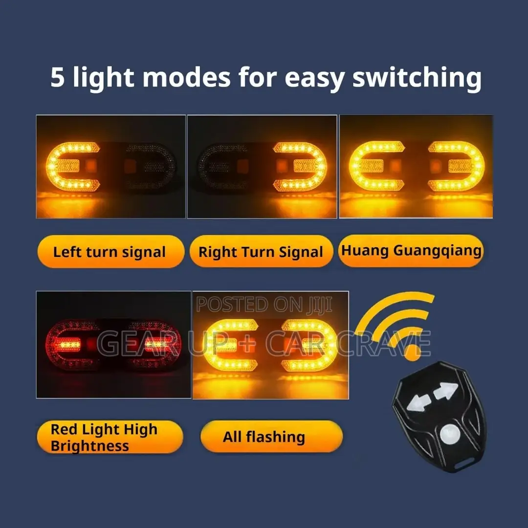 Bicycle Rear Indicator Light With Remote